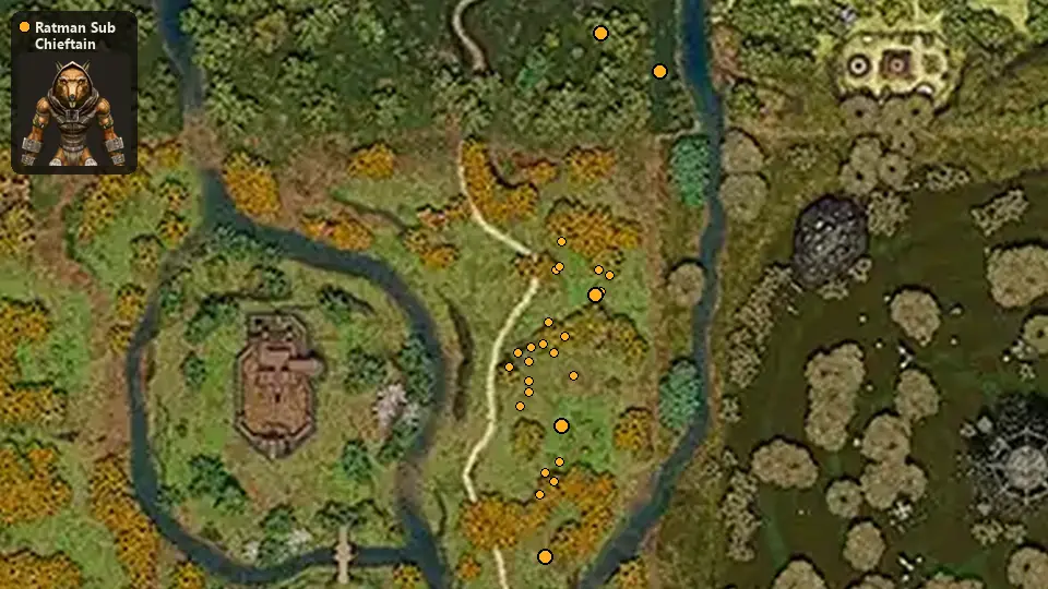 Map: where Ratman Sub Chieftain spawn