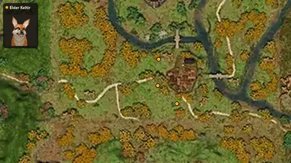 Map: where Elder Keltir spawn