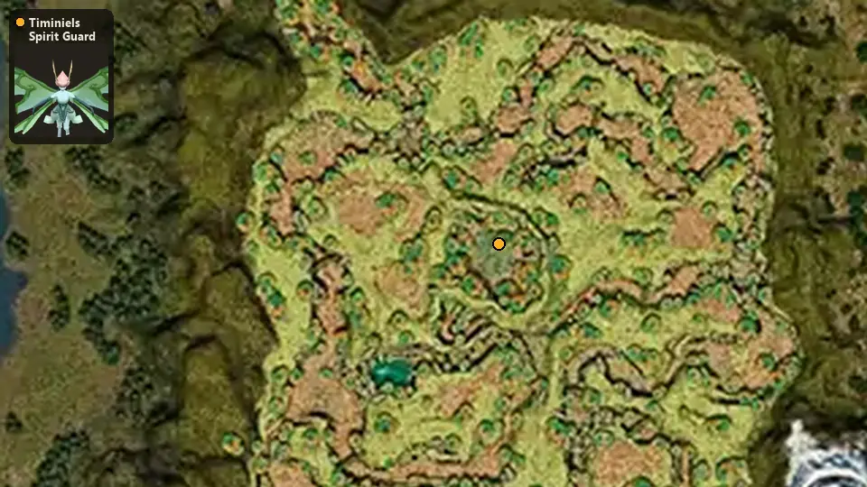 Map: where Timiniels Spirit Guard spawn