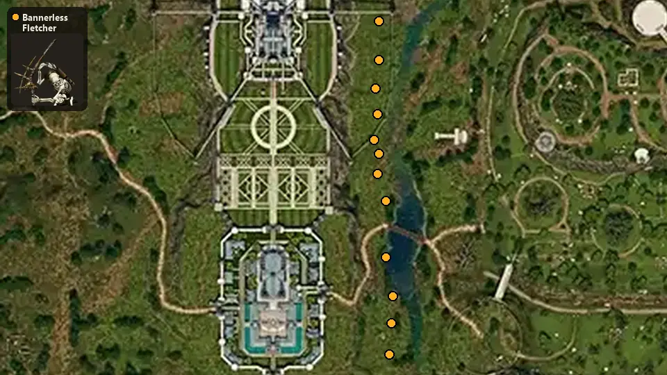 Map: where Bannerless Fletcher spawn
