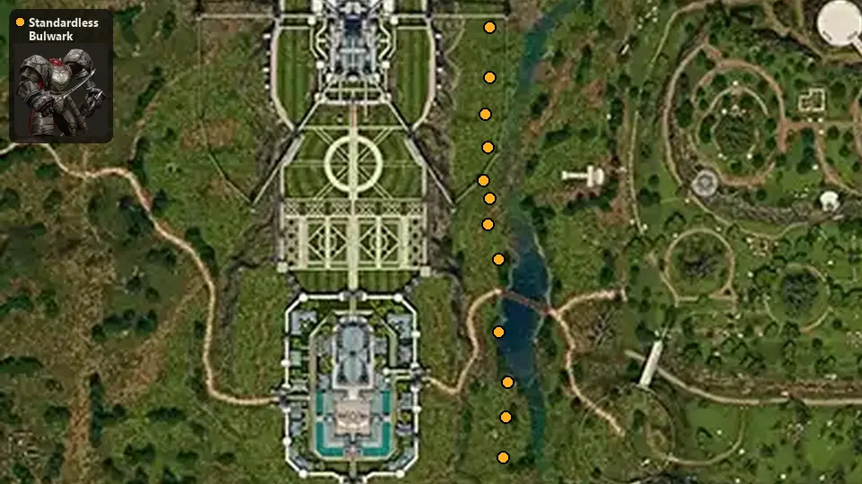 Map: where Standardless Bulwark spawn