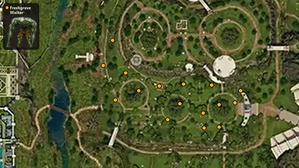 Map: where Freshgrave Walker spawn