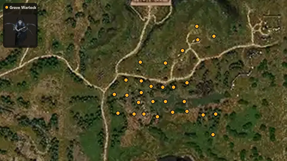 Map: where Grave Warlock spawn