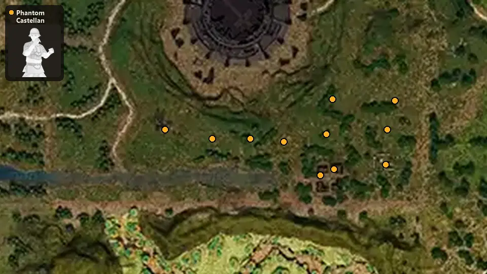 Map: where Phantom Castellan spawn