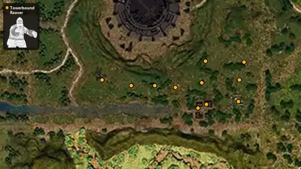 Карта: где стоят Towerbound Reaver