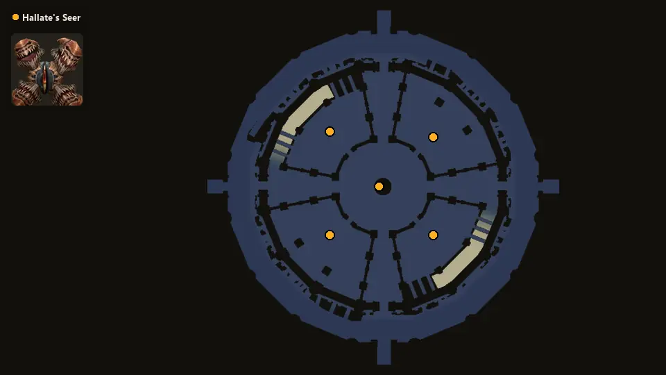 Map: where Hallate's Seer spawn