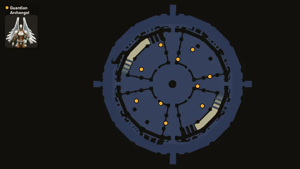 Map: where Guardian Archangel spawn